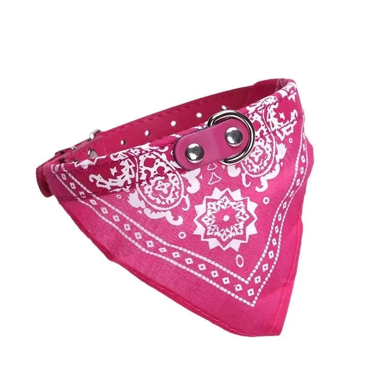 Cute Adjustable Dog Bandana Collar Puppy Cat Pet Neckerchief Neck Scarf Ties