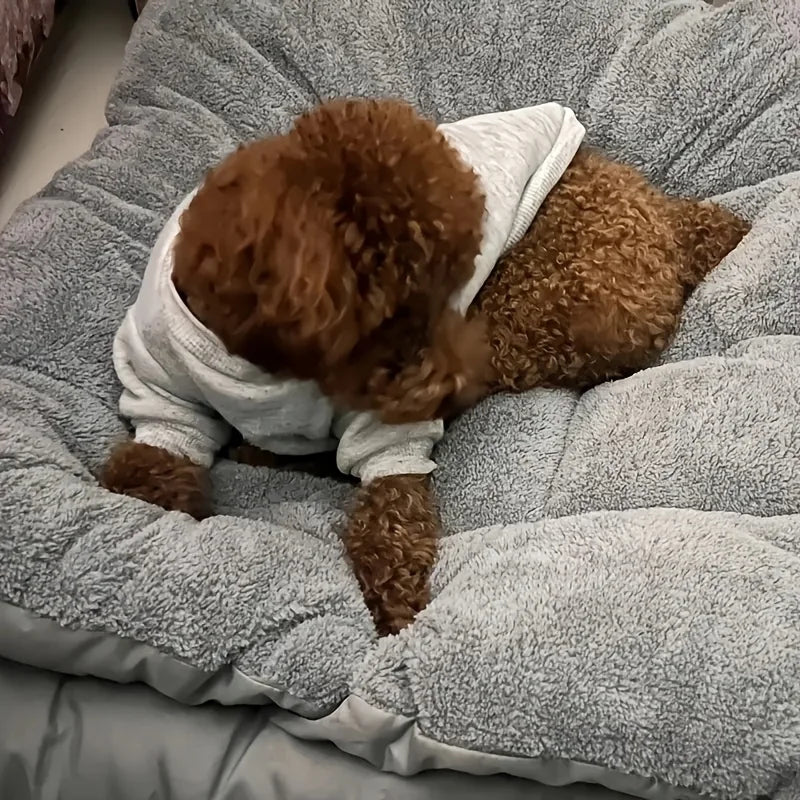 Plush Dog Bed Soft Polyester Mat For Dogs And Pets