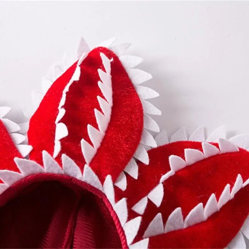 Funny Cat Hat Demogorgon Scary Flower Costume Birthday Pet Accessories Supplies Pet Dogs Headwear Adjustable Sticker
