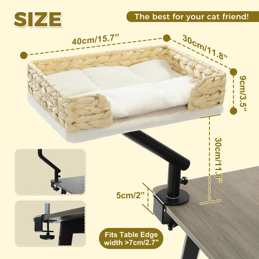 PAWZ Road Cat Desk Bed Rotatable Stand for Indoor Cats