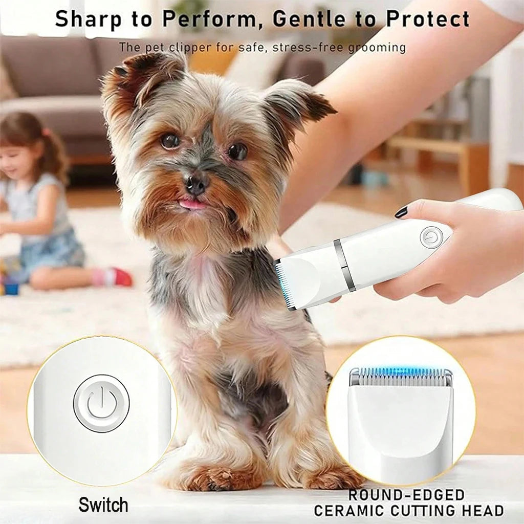 SHUYU 4 In 1 Pet Hair Clipper Cordless Dog Cat Grooming Kit