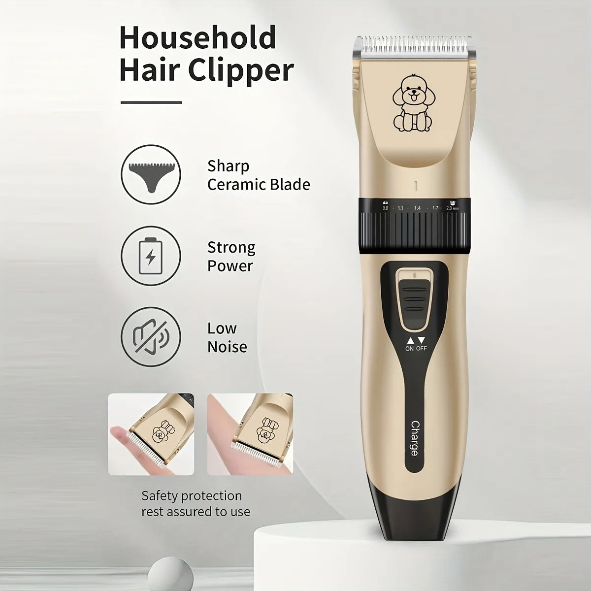 USB Rechargeable Electric Pet Grooming Kit Cordless Trimmer Professional Shaver Tool Set for Dogs & Cats Dog Grooming Essentials