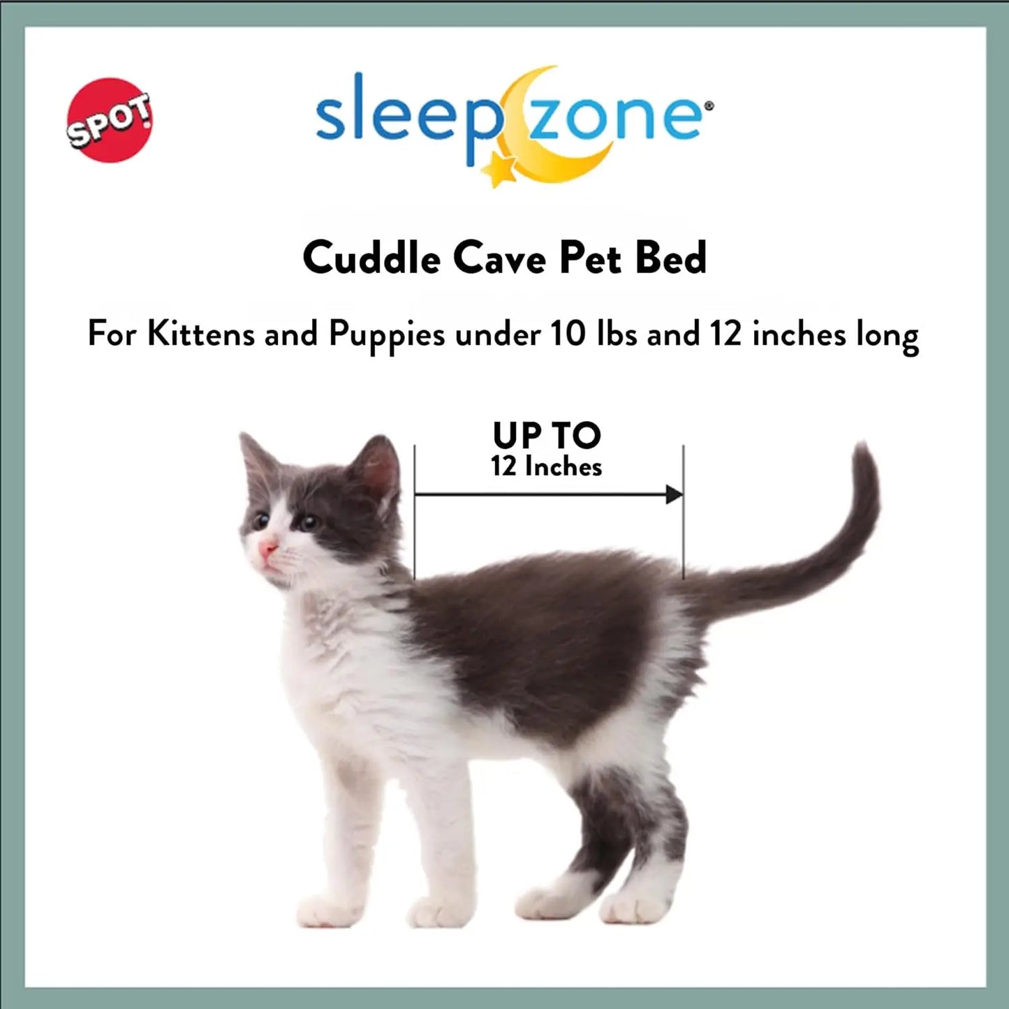 Sleep Zone Cuddle Cave Pet Bed Plush Interior For Pets