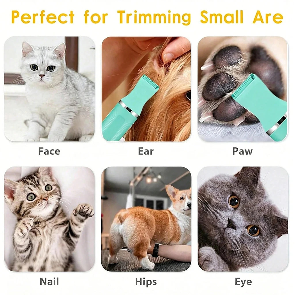 SHUYU 4 In 1 Pet Hair Clipper Cordless Dog Cat Grooming Kit