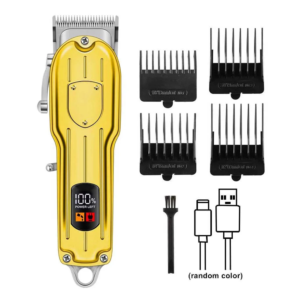 Rechargeable Electric Dog & Cat Hair Clipper with LED Display,Pet Grooming Kit ,Professional Pet Trimmer for Home
