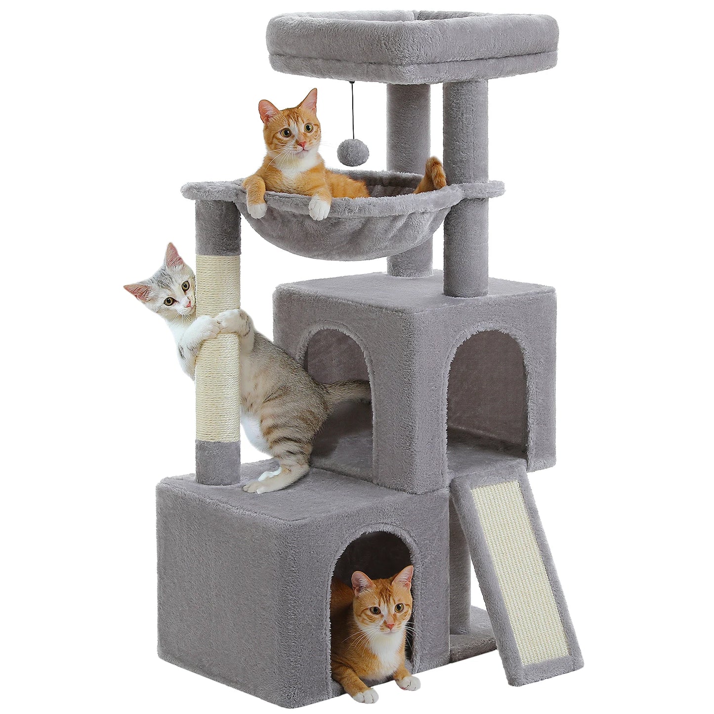 PAWZ Road Large Cat Tree Multi-Level Tower With Two Condos