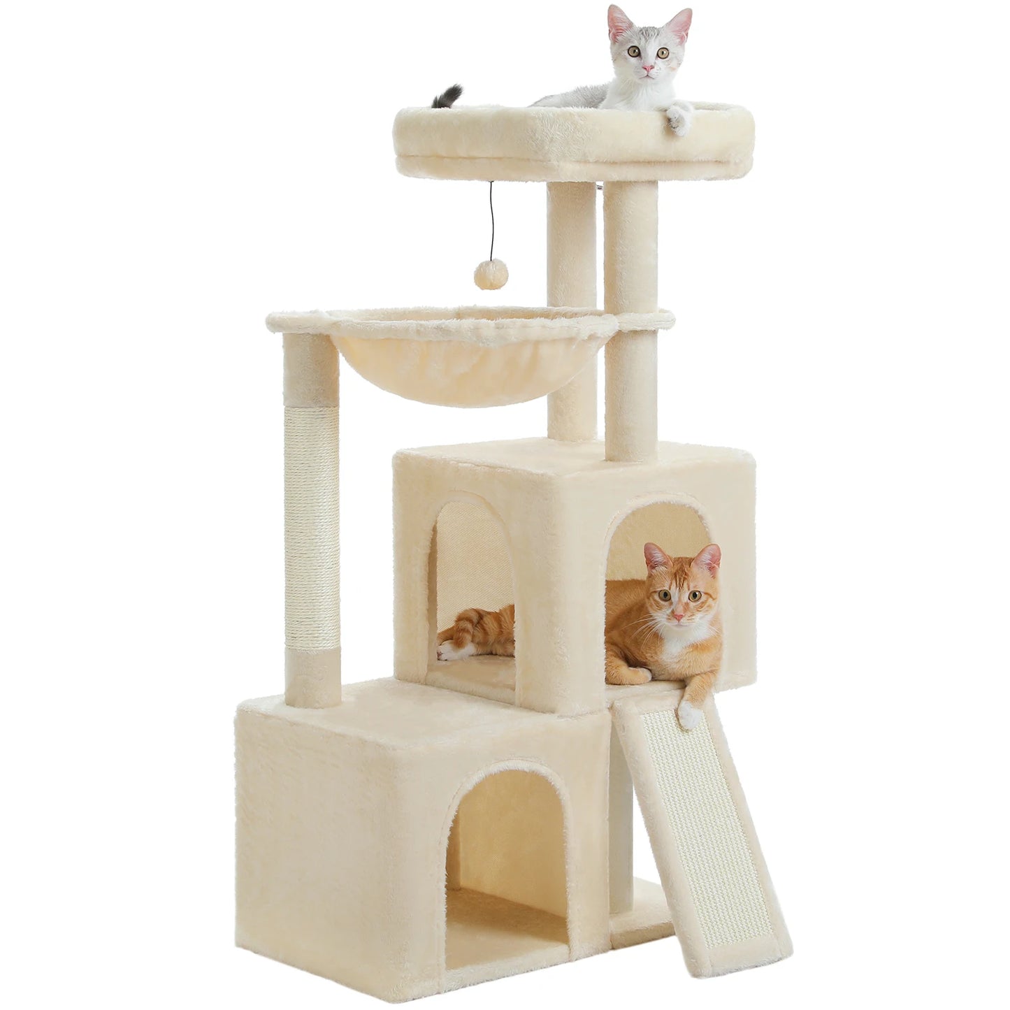 PAWZ Road Large Cat Tree Multi-Level Tower With Two Condos