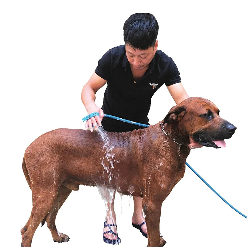 Pet Dog Bath Head Puppy Grooming Washing Sprayer Extra Long Tube Massage Shower Tool Large Dog Cleaning Brush Pet Supplies dog shampoo dog pool dog bath hunde zubehör dog shampoo bañera para perros