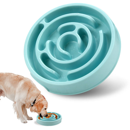 Slow Feeder Dog Bowl Non Slip AntiGulping Eco Pet Dish