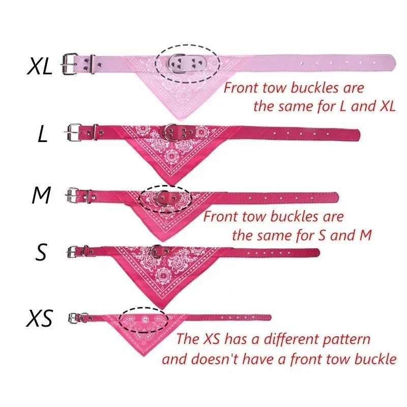 Cute Adjustable Dog Bandana Collar Puppy Cat Pet Neckerchief Neck Scarf Ties