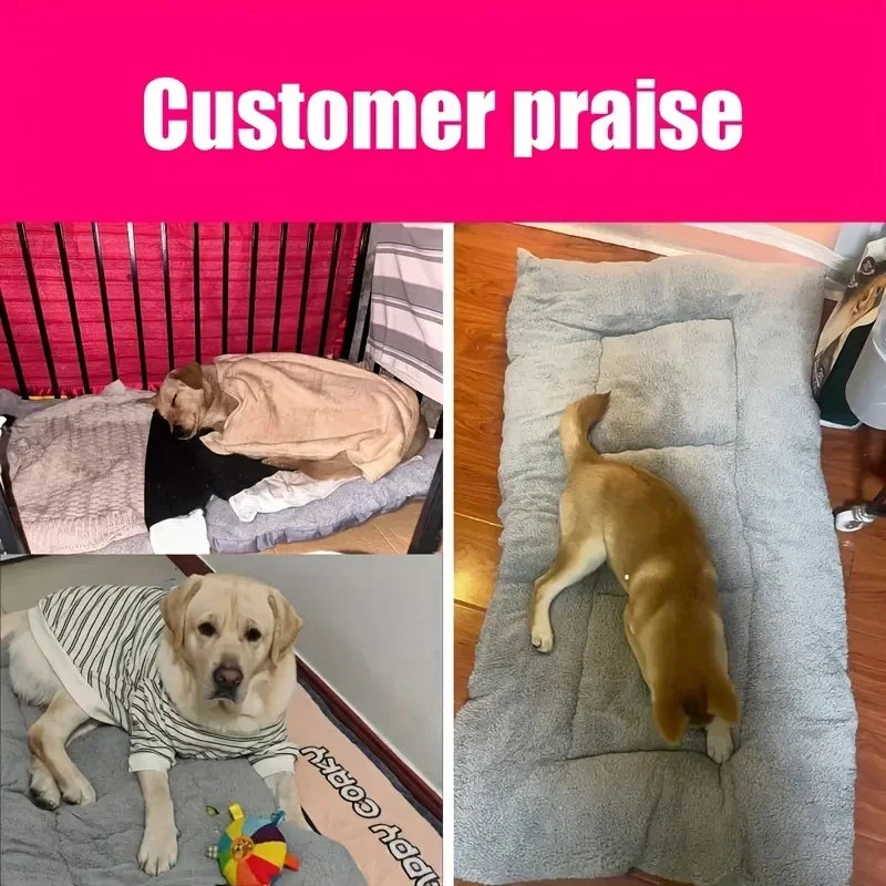 Plush Dog Bed Soft Polyester Mat For Dogs And Pets