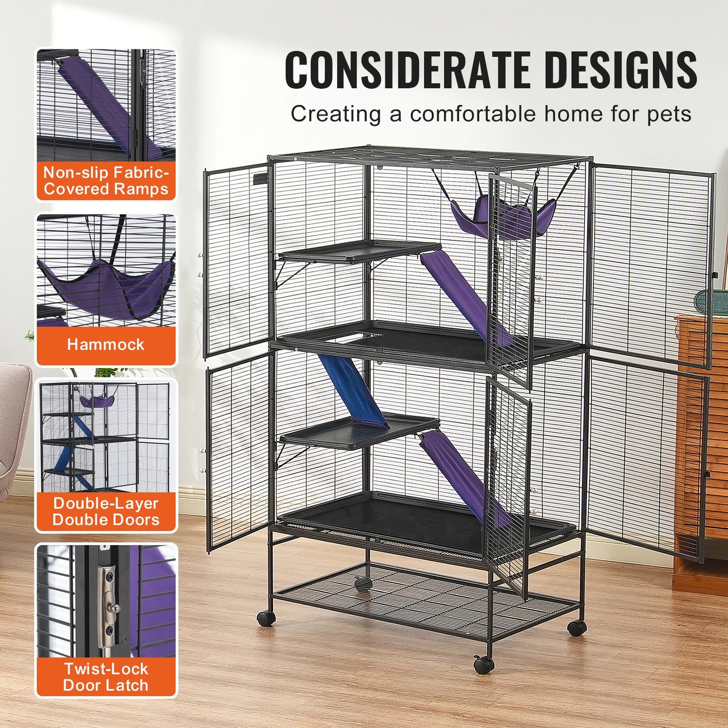 Ferret Cage 4 Tier Critter Nation Style Small Animal Cage