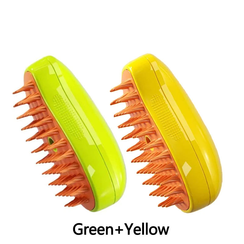Cat Dog Steamy Brush Steam Brush Electric Sprayer for Massage Pet Grooming Tool Shedding 3 in 1 Electric Sprays Massage Combs Cat Accessories Pet Pets Bolsa De Baño Para Gato Peigne Chien Cat Supplies