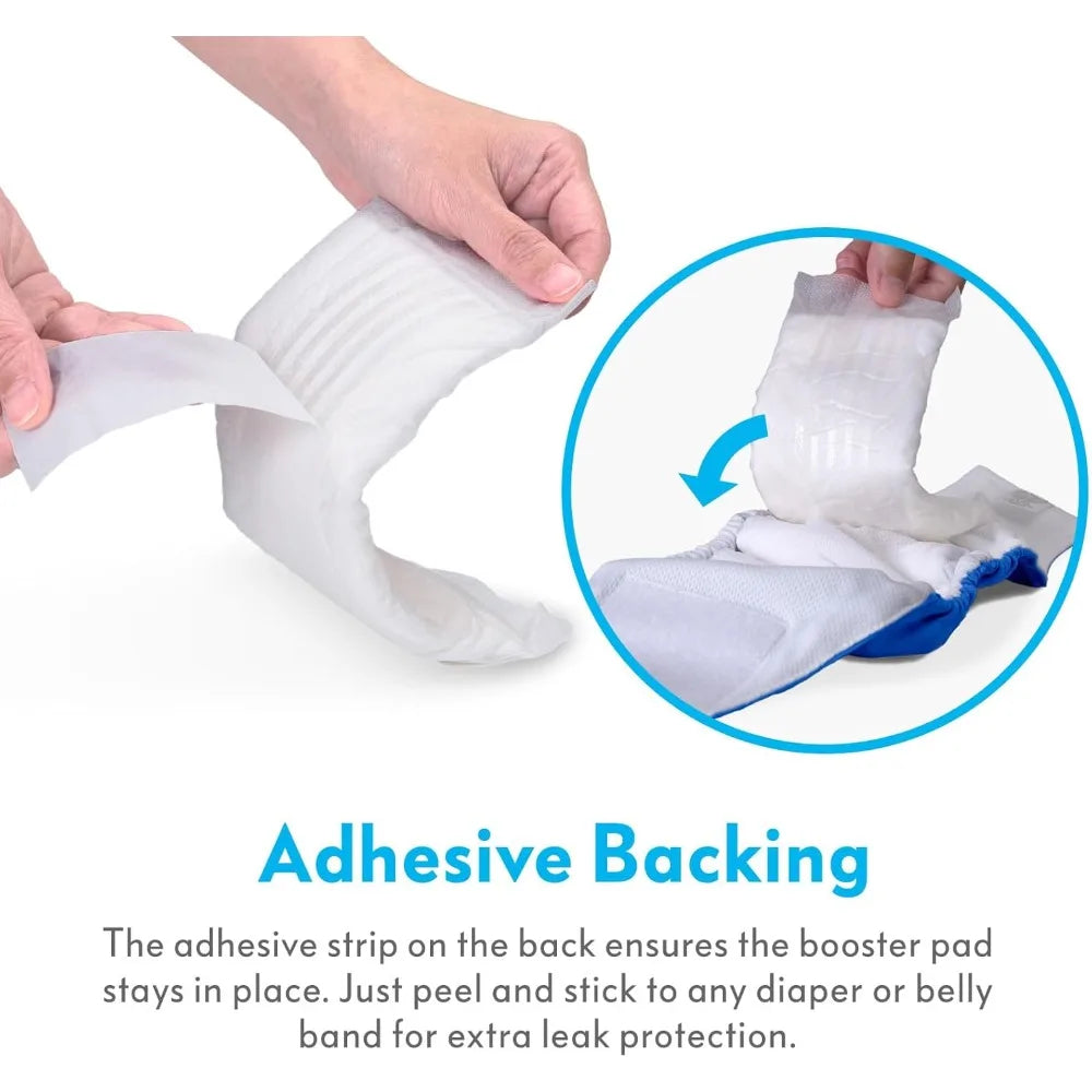 Disposable Dog Diaper Booster Pads, Inserts for Male & Female Dog Diapers & Belly Bands, Flow-Through