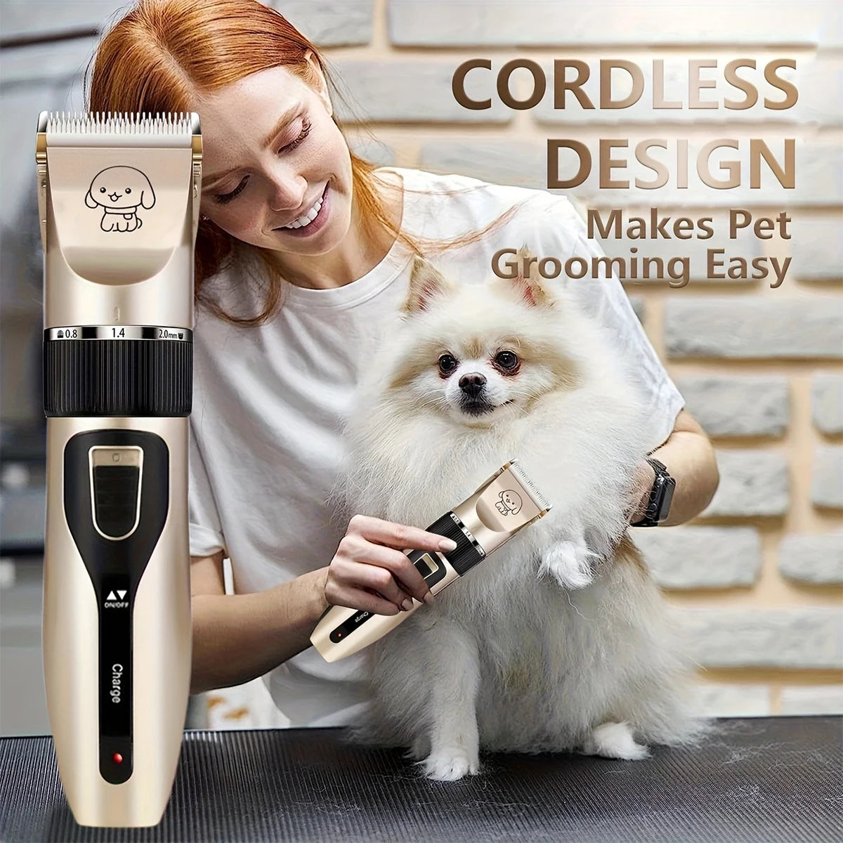 USB Rechargeable Electric Pet Grooming Kit Cordless Trimmer Professional Shaver Tool Set for Dogs & Cats Dog Grooming Essentials