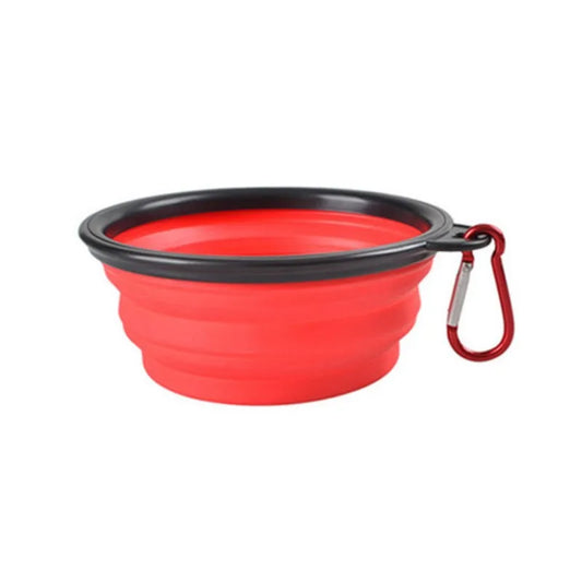 Portable Pet Food Bowl Durable TPR Silicone Collapsible Travel Dish