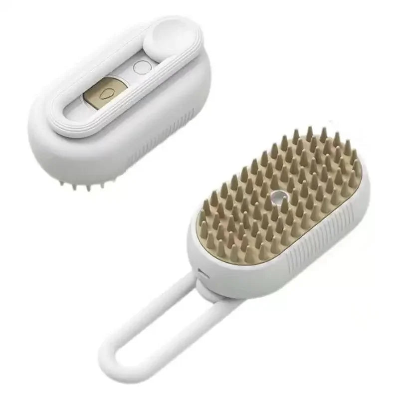 3-in-1 Dog Hair Brush Cat Hair Brush Electric Pet Cleaning Brush Steam Spray Brush Massage Hair Removal Comb Anti Flying Brush
