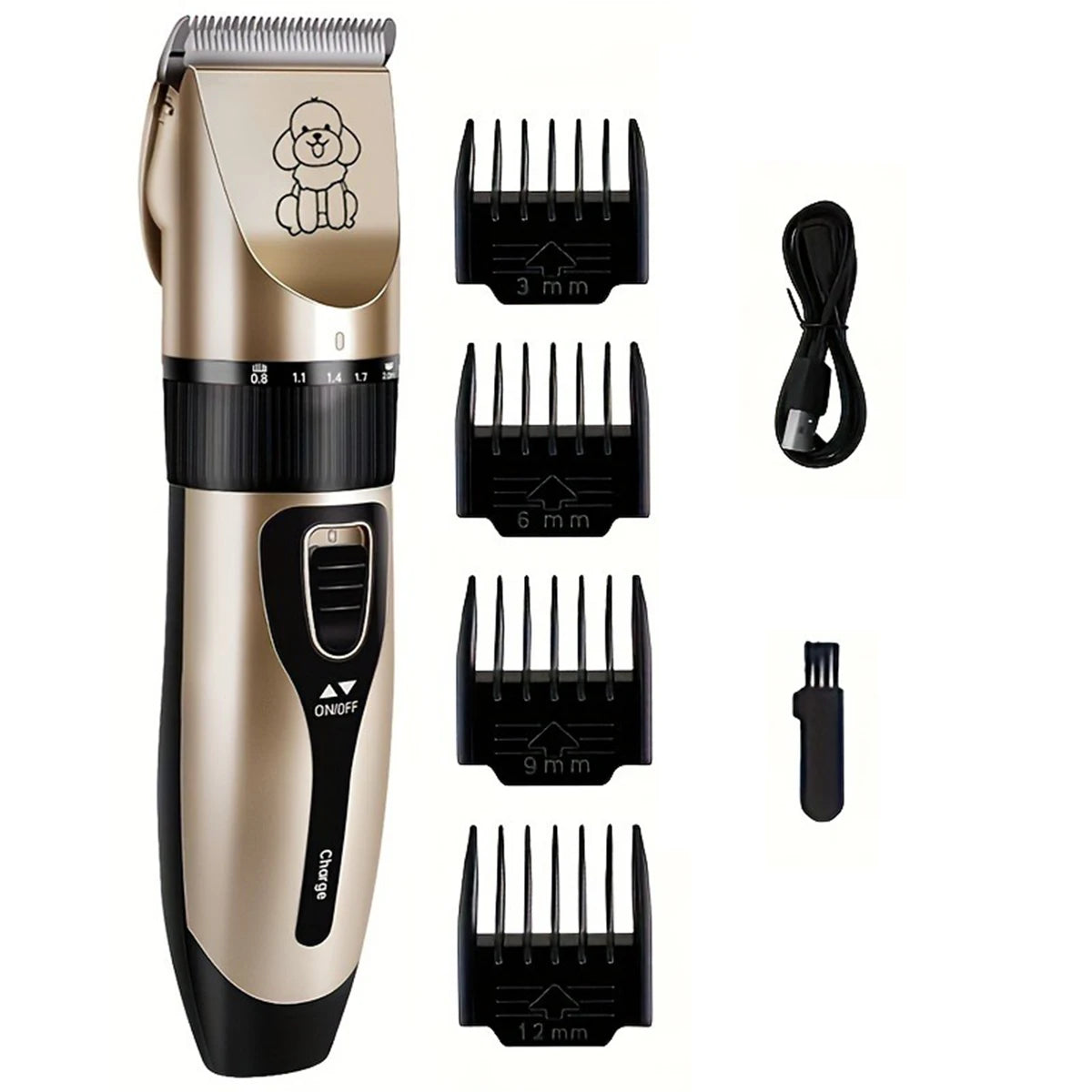 USB Rechargeable Electric Pet Grooming Kit Cordless Trimmer Professional Shaver Tool Set for Dogs & Cats Dog Grooming Essentials