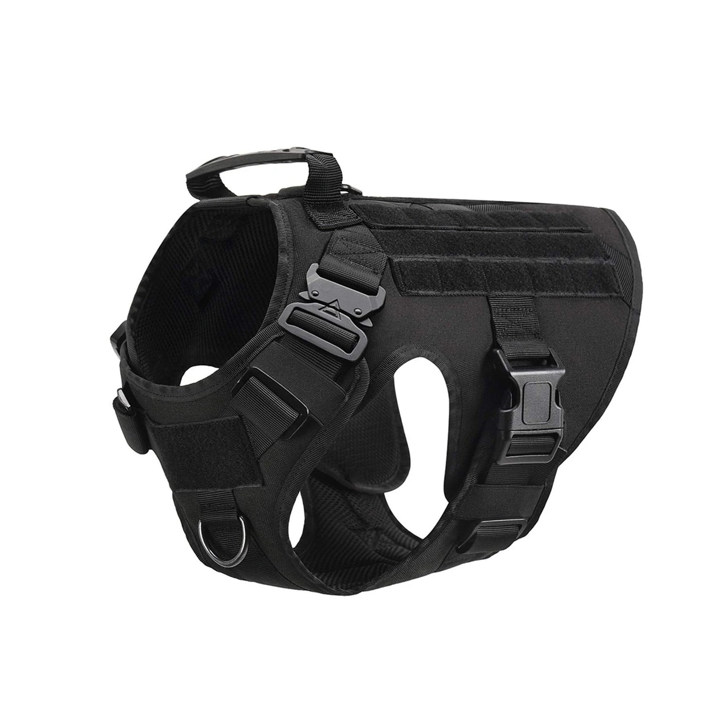 Tactical Dog Harness With Molle Pouches And Reflective Vest