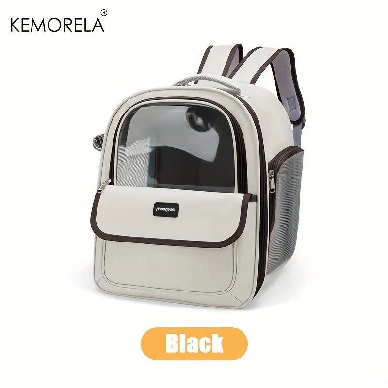Kemorela Breathable Mesh Pet Carrier Backpack For Dogs And Cats