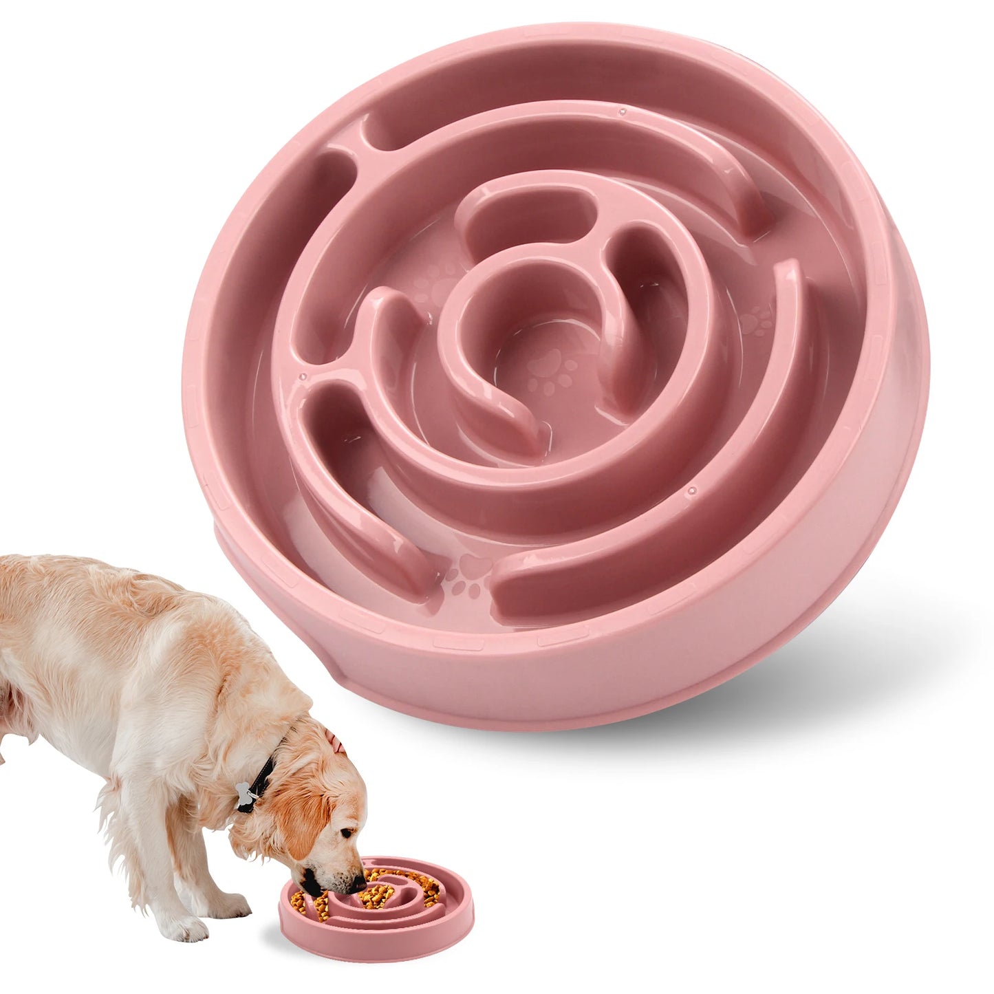 Slow Feeder Dog Bowl Non Slip AntiGulping Eco Pet Dish