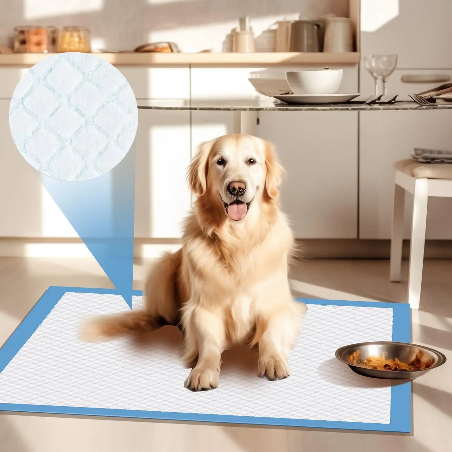 Super Absorbent Dog Pee Pads Disposable Puppy Training Pads Multi Size Leak-Proof Pet Potty Mat Quick-Dry Cat Dog Diaper Indoor Pet Urine Mat Toilet Supplies