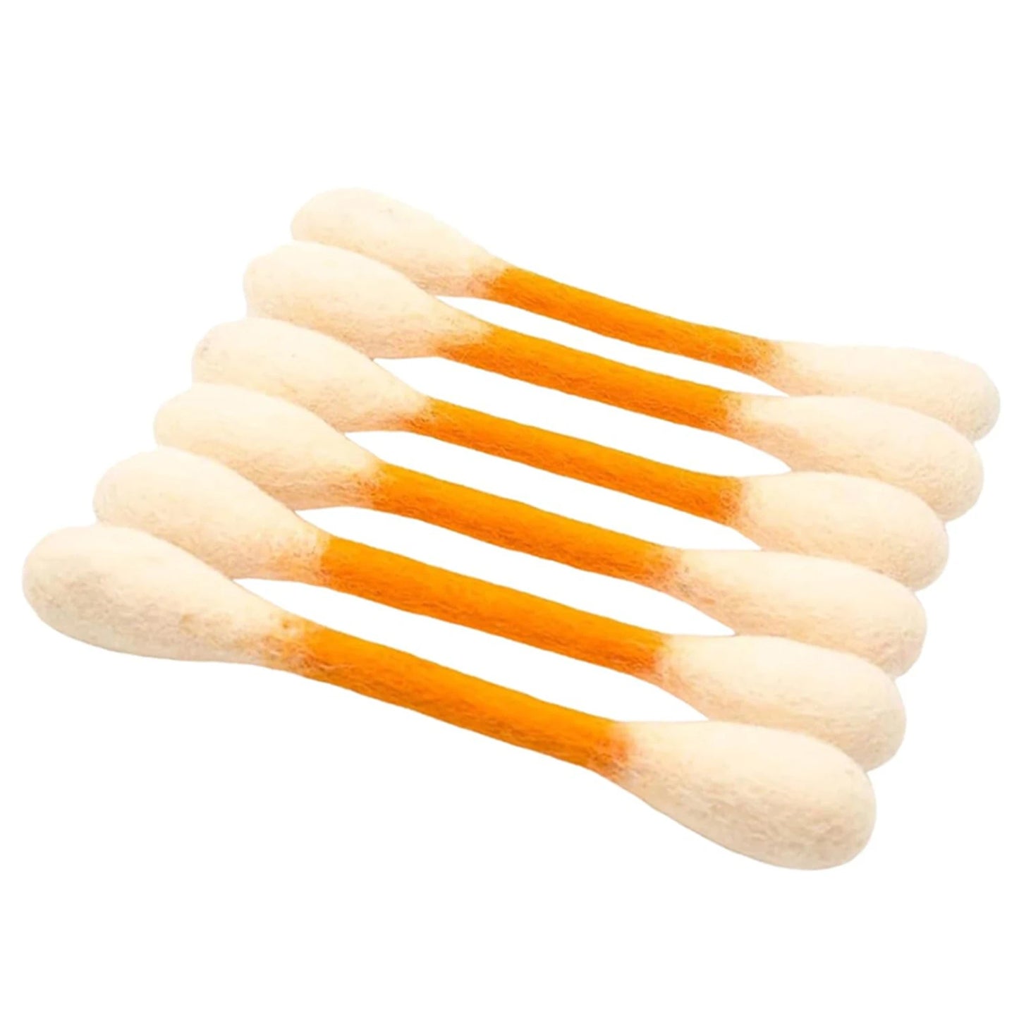 Cotton Swab Shaped Catnip Toy Six Pack Felt Kitty Chew