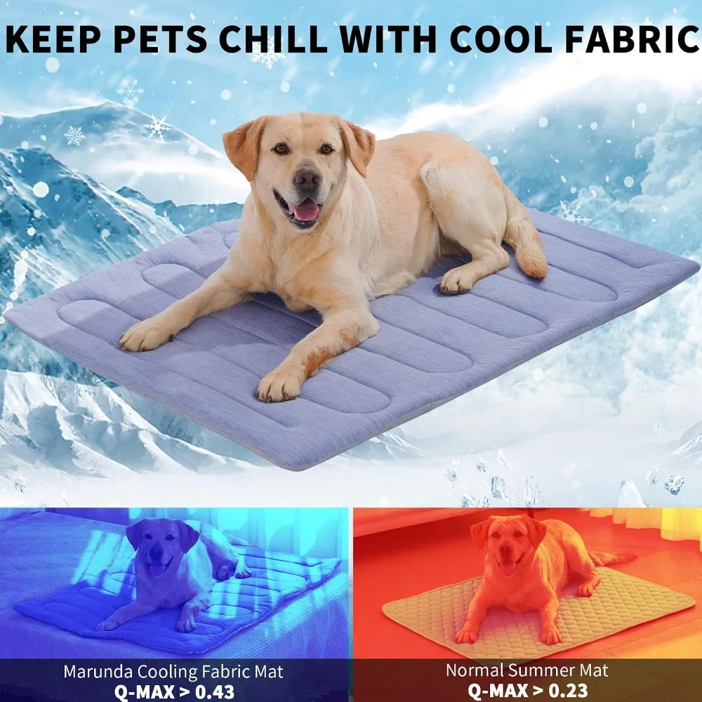 Self-Cooling Dog Bed, Arc-Chill Technology, Washable, 36x24 in Large Crate