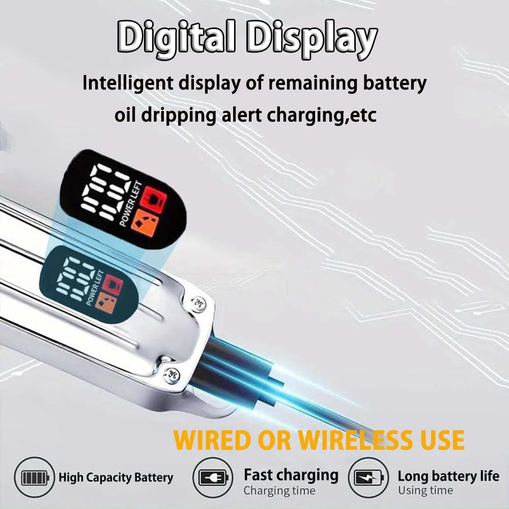 Rechargeable Electric Dog & Cat Hair Clipper with LED Display,Pet Grooming Kit ,Professional Pet Trimmer for Home