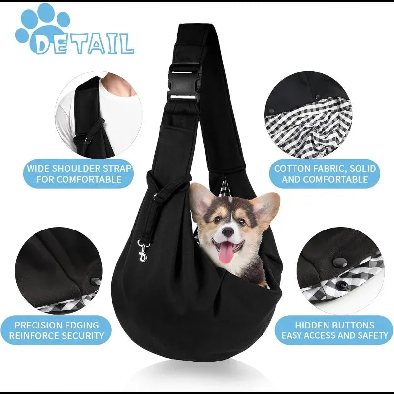 Pet Comfortable Crossbody Dog Sling Carrier For Small Dogs