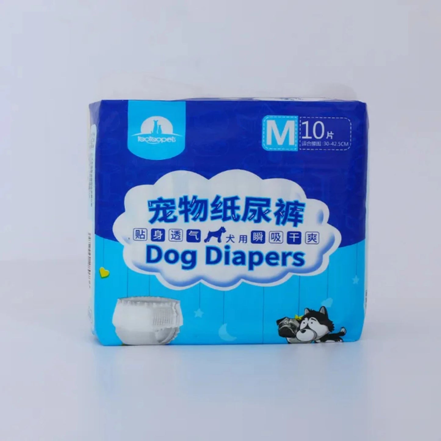 10PCS Disposable Dog Diapers Female Male Super Absorption Physiological Cat Pet Leakproof Nappies Pants Breathable Puppy Short