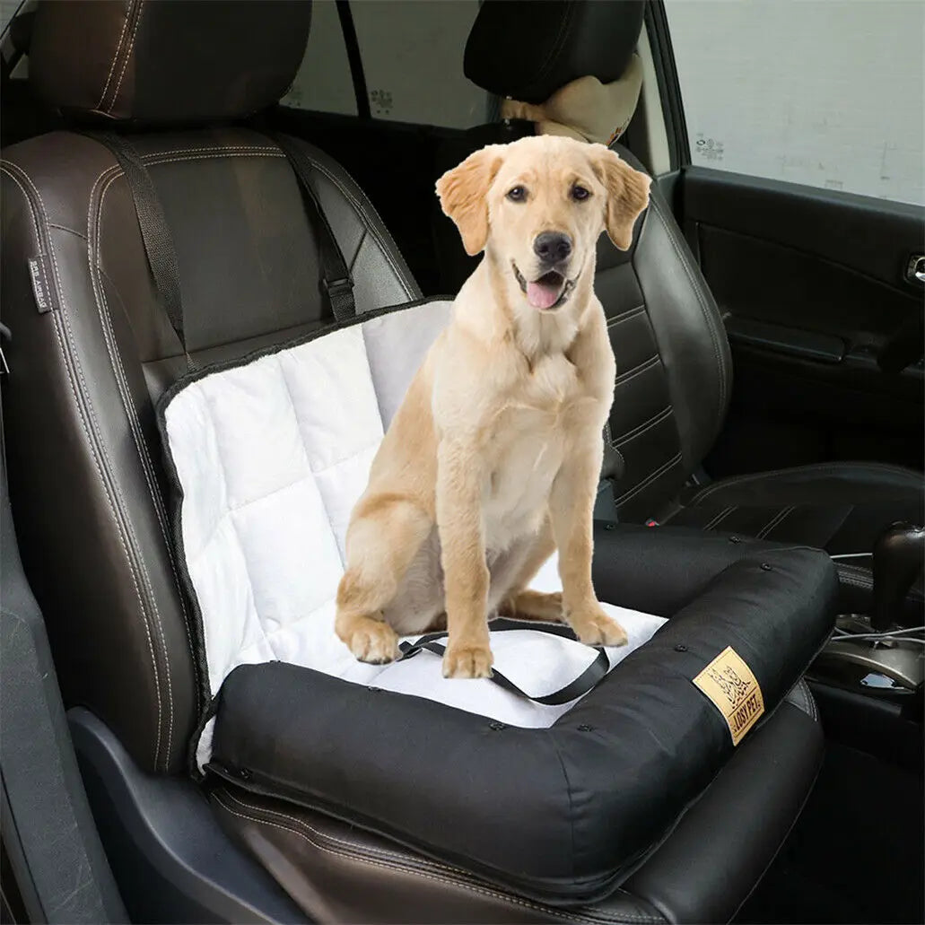 BINGOPAW Waterproof Car Seat Bed for Dogs With Removable Pad Cover