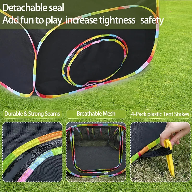 Outdoor Cat Enclosure Portable Cat Tent Play Tunnel For Cats