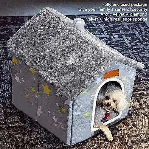 Indoor Foldable Soft Kennel Bed For Dogs And Cats Cushioned