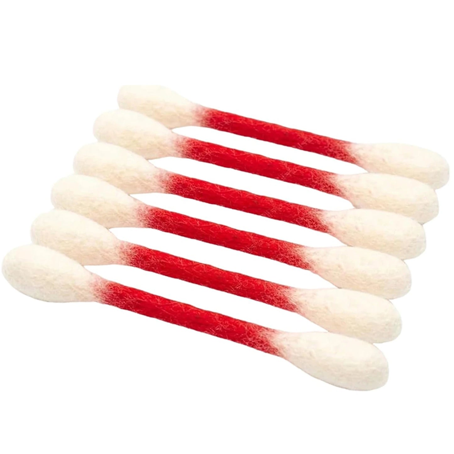 Cotton Swab Shaped Catnip Toy Six Pack Felt Kitty Chew