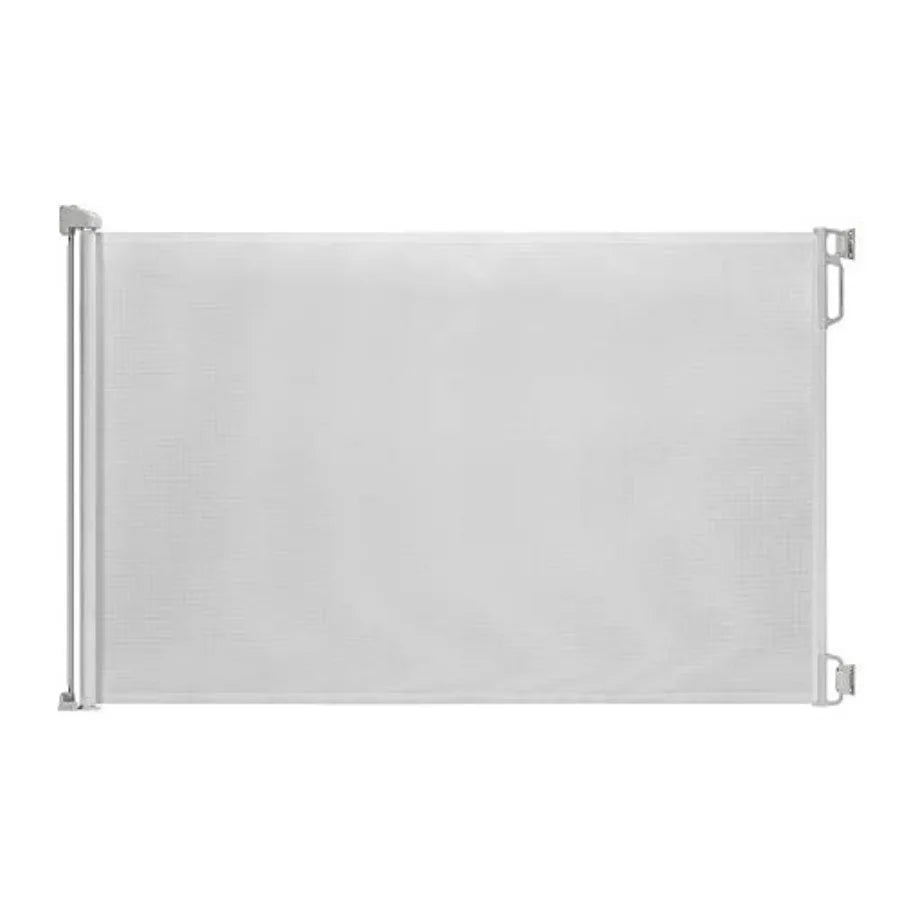Extra Wide and Extra Tall Retractable Baby Gate Extends up to 71" Wide, 39.3" 100cm Tall, Grey/Pet Retractable Gates for Stairs
