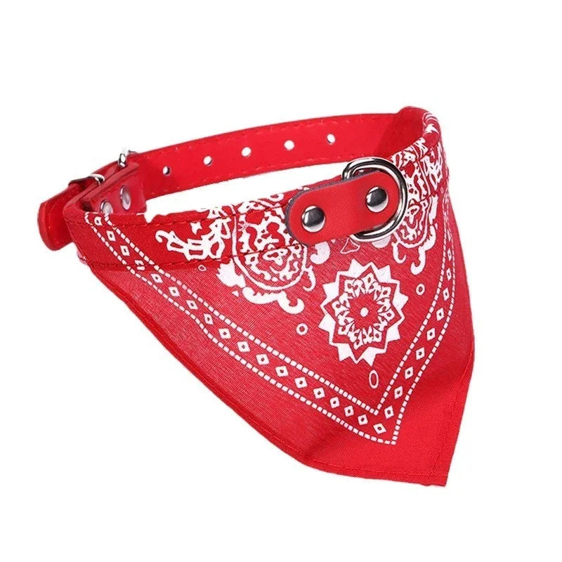 Cute Adjustable Dog Bandana Collar Puppy Cat Pet Neckerchief Neck Scarf Ties