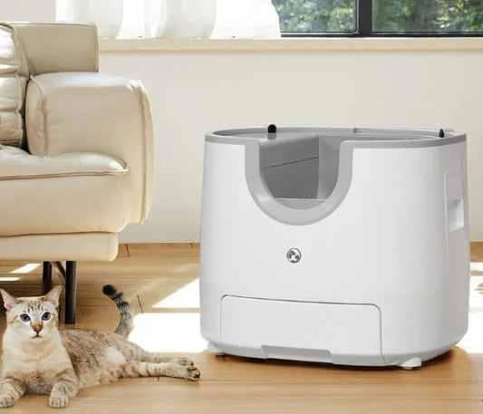 Furoomate Automatic Smart Cat Litter Box Self Cleaning High Capacity