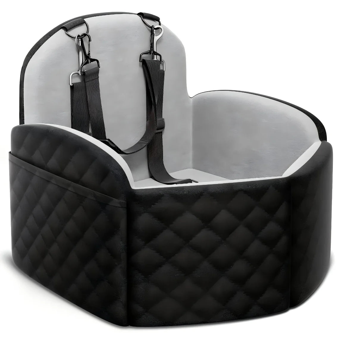 Dog Car Seat With Memory Foam Booster And Washable Cover