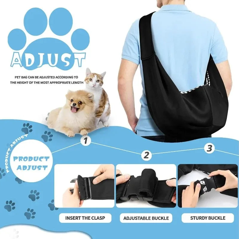 Pet Comfortable Crossbody Dog Sling Carrier For Small Dogs