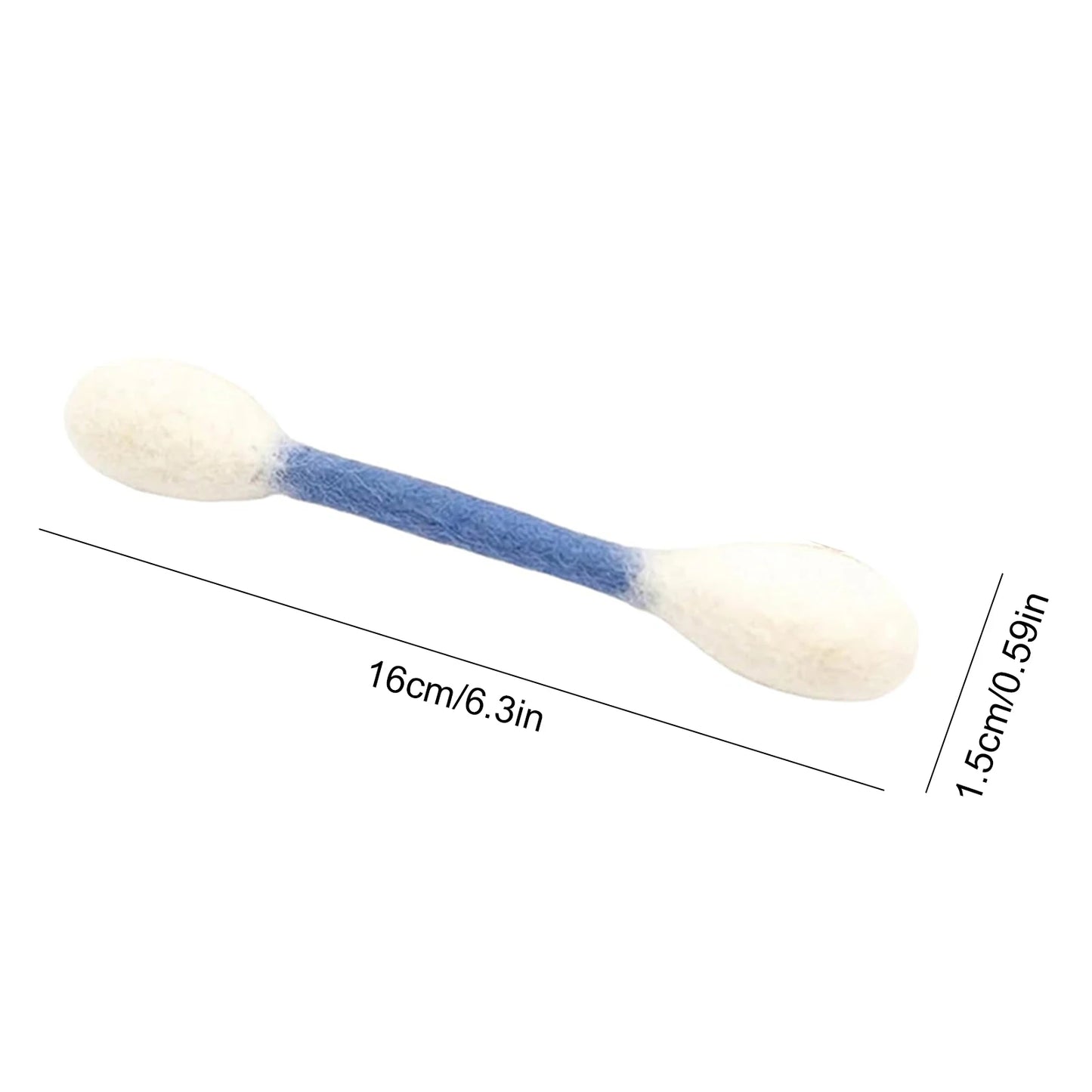 Cotton Swab Shaped Catnip Toy Six Pack Felt Kitty Chew