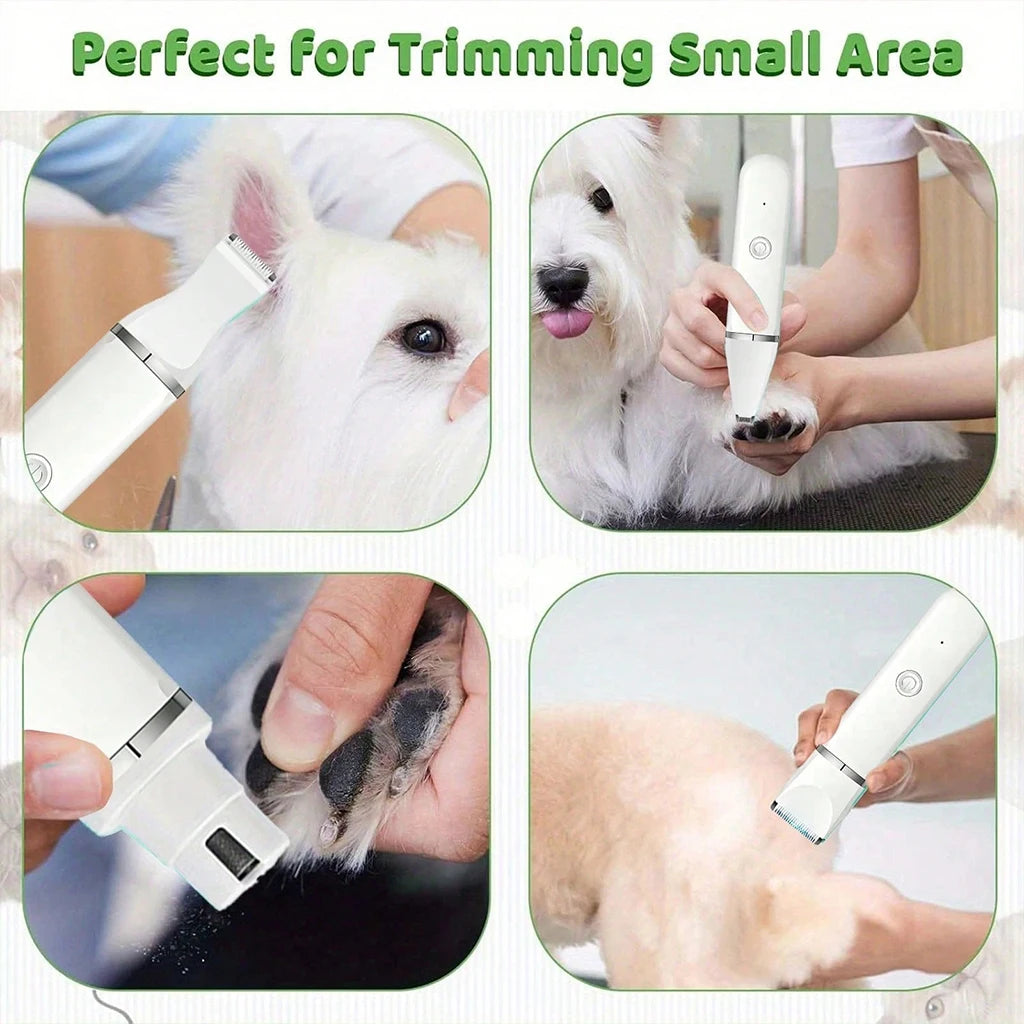 SHUYU 4 In 1 Pet Hair Clipper Cordless Dog Cat Grooming Kit