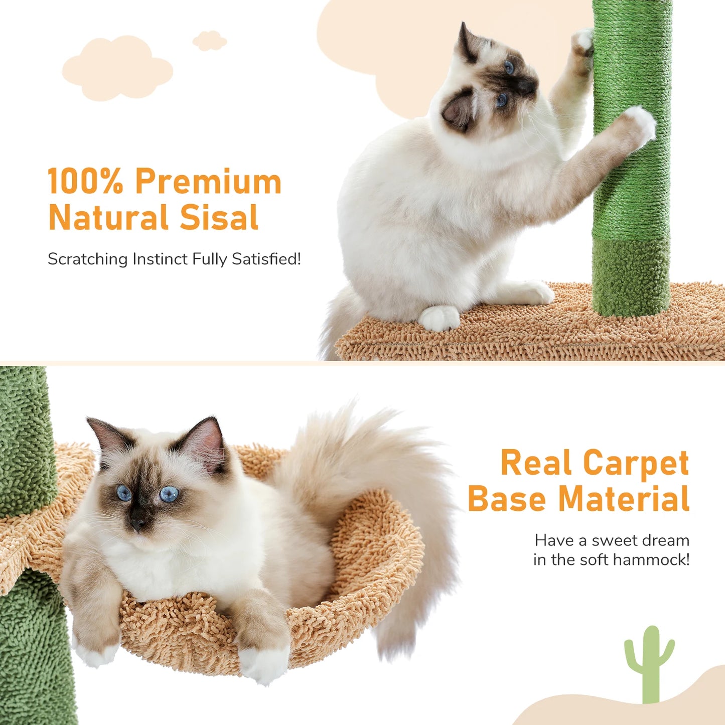 PAWZ Road Cat Tree Five Tier Floor Ceiling Climbing Tower