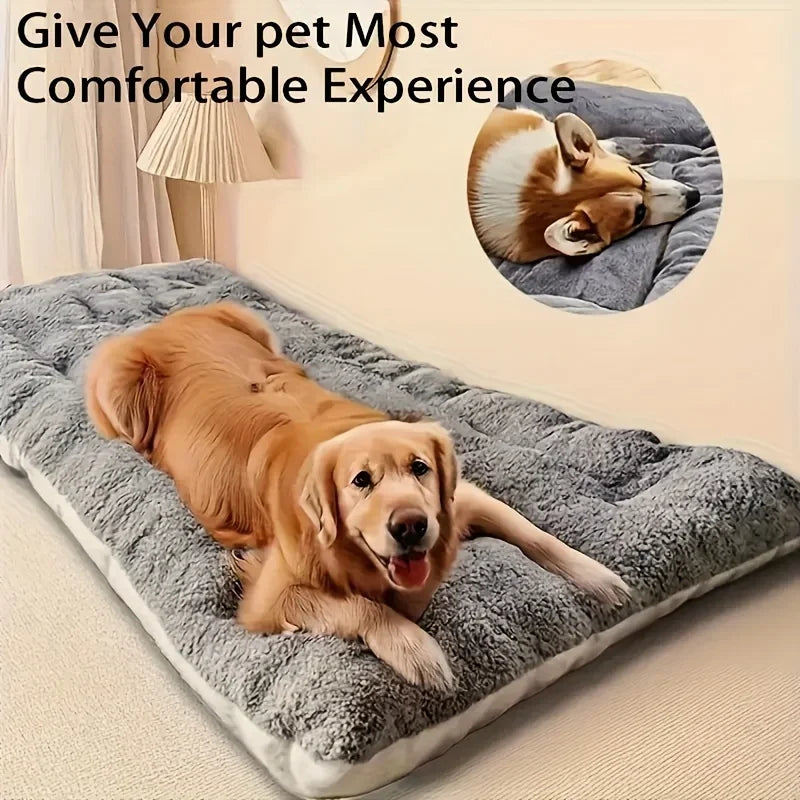 Plush Dog Bed Soft Polyester Mat For Dogs And Pets