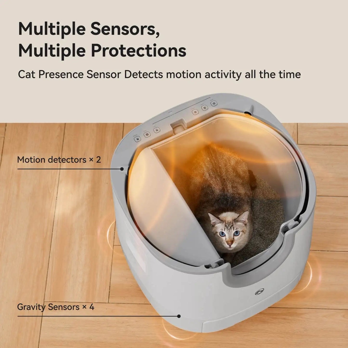Furoomate Automatic Smart Cat Litter Box Self Cleaning High Capacity