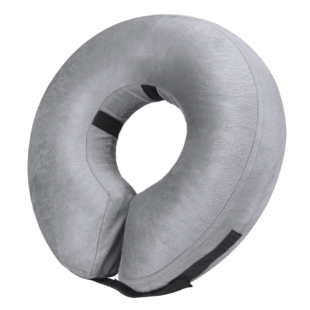 Dog Collar After Surgery Protective Inflatable Soft Blow Up Collar for Pet Recovery for Small Medium Large Dogs Cats Drink Eat