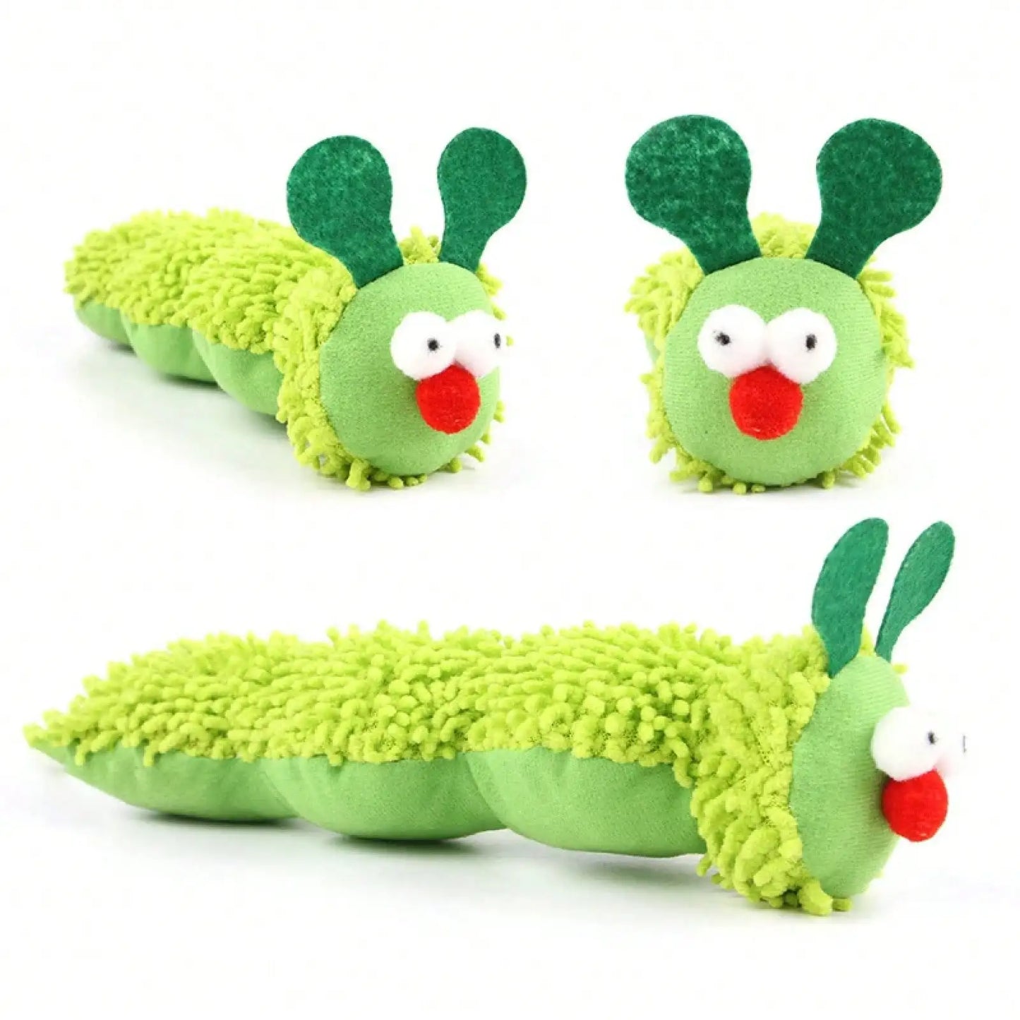 Caterpillar Cat Chew Toy With Catnip And Silvervine