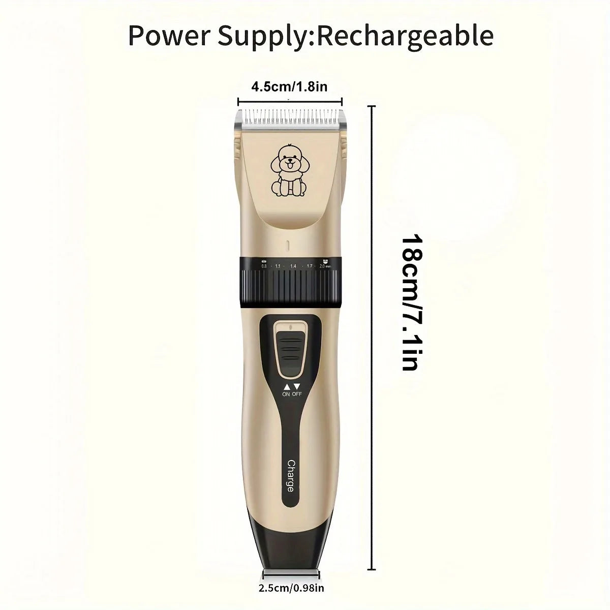 USB Rechargeable Electric Pet Grooming Kit Cordless Trimmer Professional Shaver Tool Set for Dogs & Cats Dog Grooming Essentials