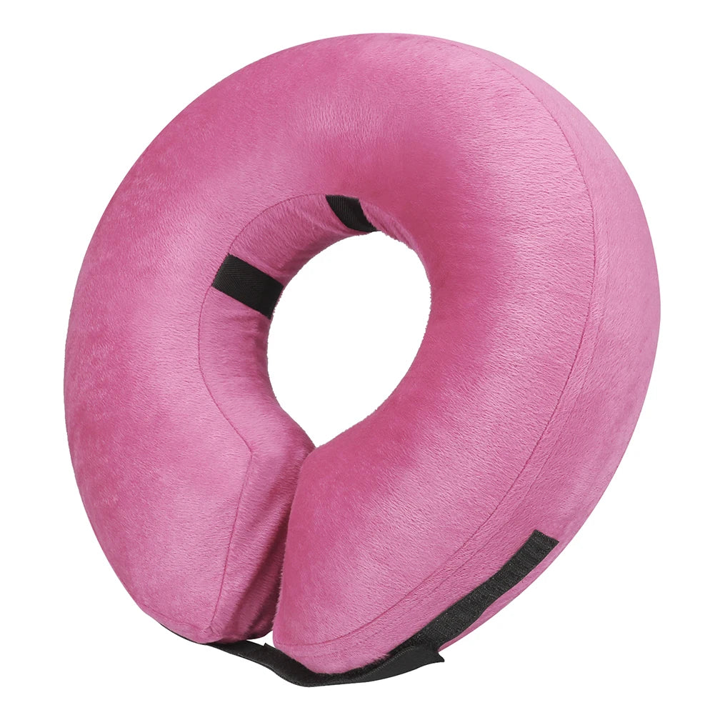 Dog Collar After Surgery Protective Inflatable Soft Blow Up Collar for Pet Recovery for Small Medium Large Dogs Cats Drink Eat