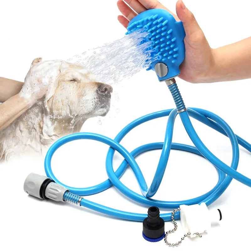 Pet Dog Bath Head Puppy Grooming Washing Sprayer Extra Long Tube Massage Shower Tool Large Dog Cleaning Brush Pet Supplies dog shampoo dog pool dog bath hunde zubehör dog shampoo bañera para perros